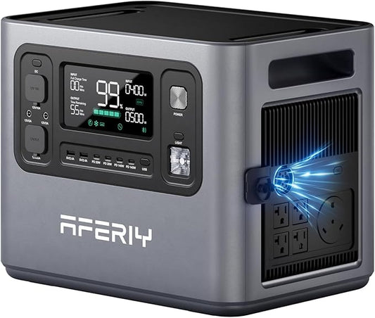 AFERIY 2800W Portable Power Station, 2026 Upgraded Version of P210, 2048Wh by AFERIY