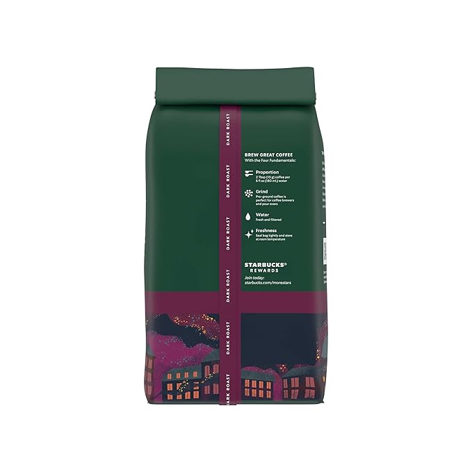Starbucks Ground Coffee, Dark Roast Hot or Iced Coffee, French Roast, Six 12 oz - Image 10