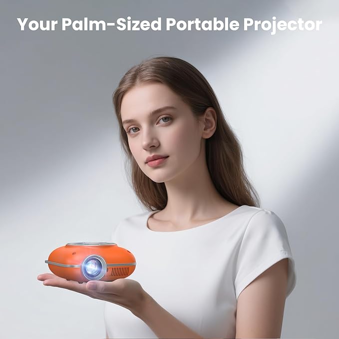 HOMPOW Mini Projector with Two -Way Bluetooth, Portable Projector - Image 7