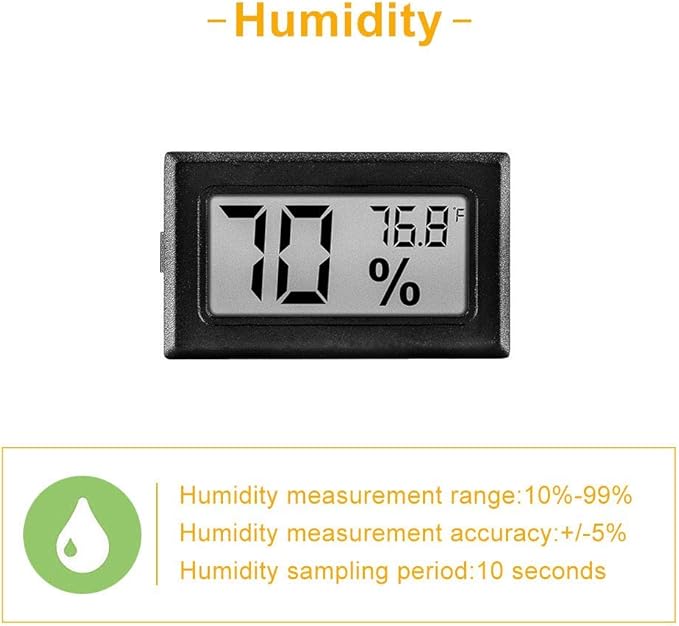 12 Pack Pgzsy Mini Small Digital Electronic Temperature Humidity Meters Gauge - Image 4