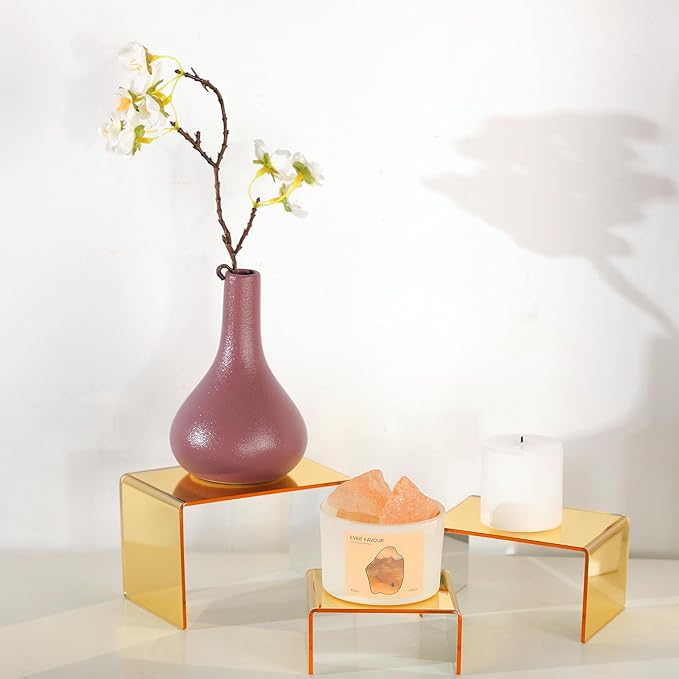 Chuangdi 2 Sets Acrylic Display Risers, Product Stand, Jewelry Display Riser - Image 7