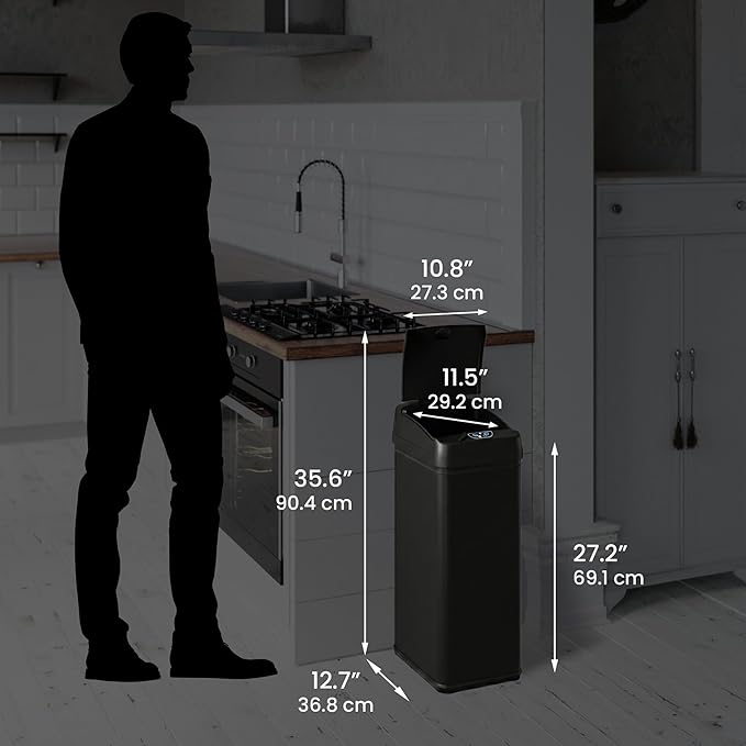iTouchless 13 Gallon Kitchen Trash Can - Image 6