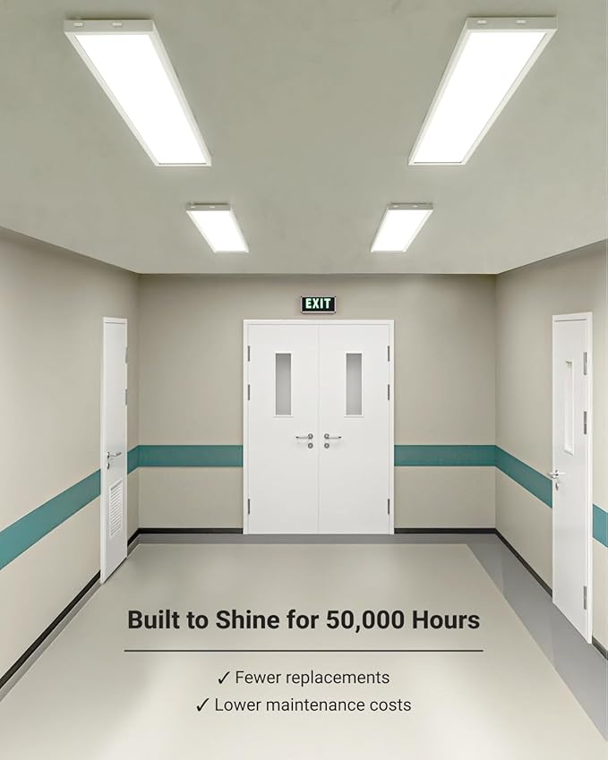 Sunco 1x4 LED Flat Panel Light Fixture 50W Selectable Brightness - Image 6