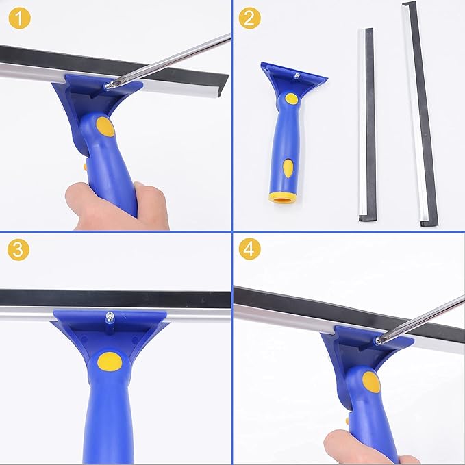 ITTAHO Window Washing Kit with Extension Pole, Window Cleaner - Image 8