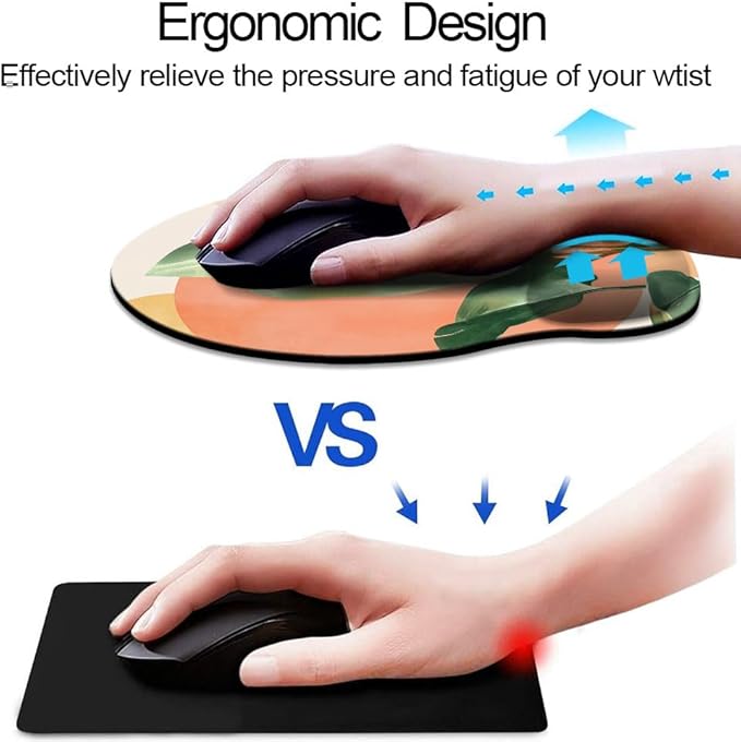Ergonomic Mouse Pad with Wrist Support, Mouse Pad with Wrist Rest and Coaster - Image 2