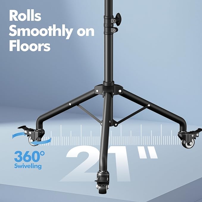 OUKMIC Projector Stand Tripod Laptop Tripod on Wheels - Image 2
