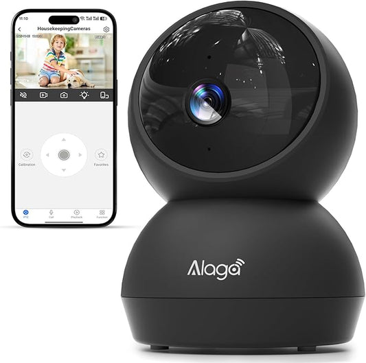 Security Camera, 2K HD Indoor Security Camera, 360 Degree Pan/Tilt Pet Camera by Alagabrandflagship