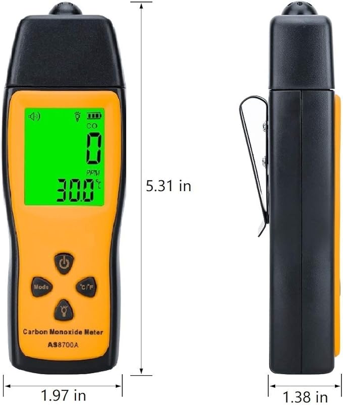 Cheffort Handheld Carbon Monoxide Meter, Portable Carbon Monoxide Detector - Image 3
