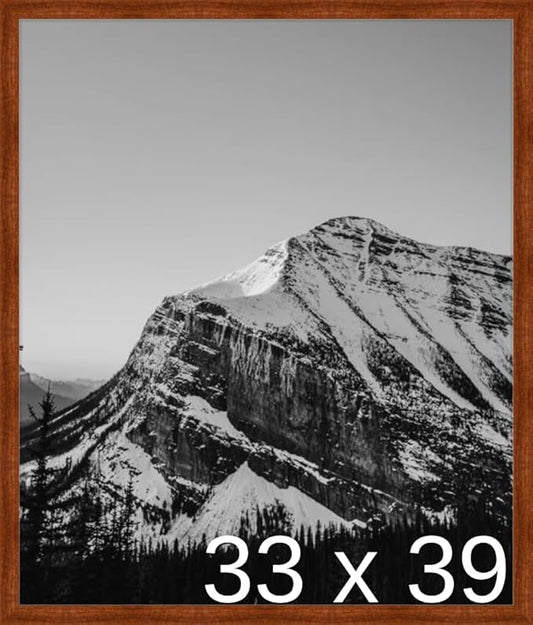 Frame It Easy 33 x 39 Russet Wood Frame by FrameItEasy