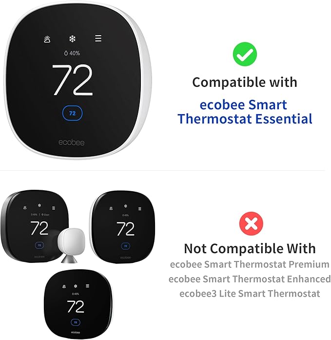 Tim Kit for ecobee Smart Thermostat Essential 2025, Wall Plate Cover Accessory - Image 2