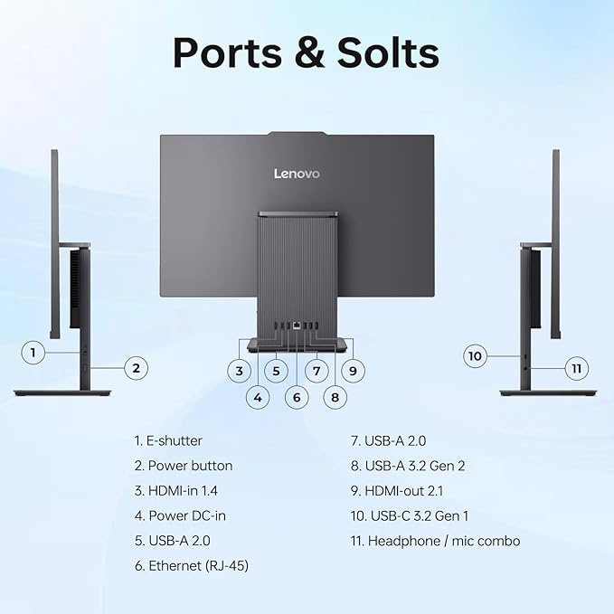 Lenovo IdeaCentre Business Computer All-in-One PC, Intel Core i7-13620H - Image 7