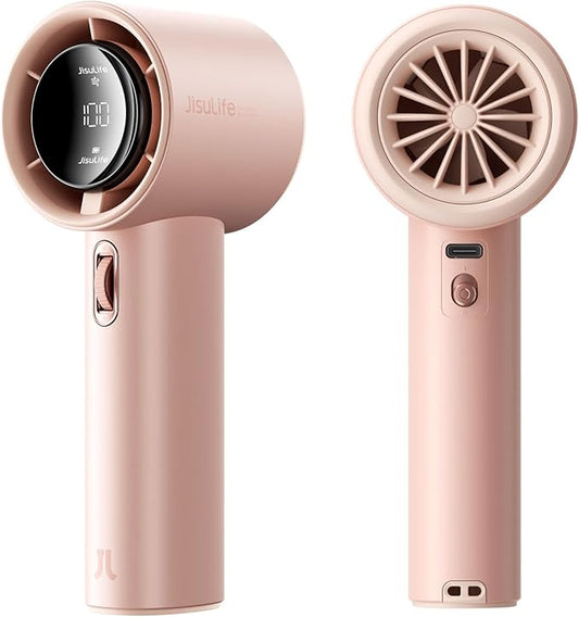 JISULIFE Portable Handheld Fan, Speed Adjustable Turbo Mini and 3600mAh Battery by LivechillStaycool