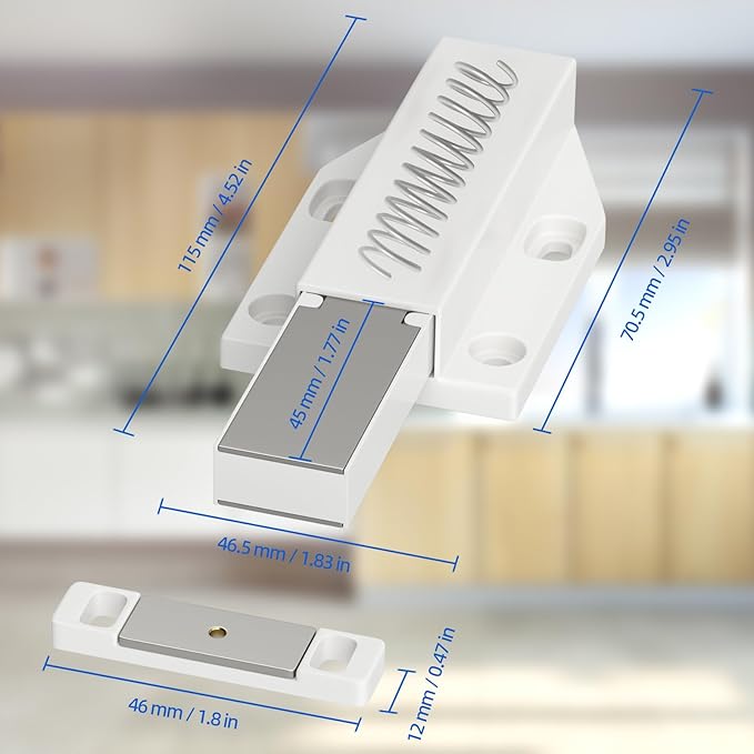 Magnetic Push to Open Jiayi Push Release Magnet Cabinet Door Latch, Push Open - Image 7