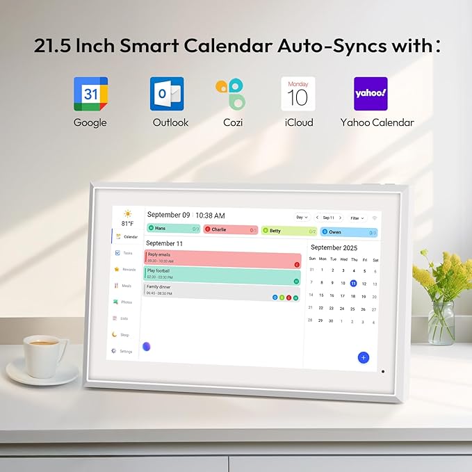 BOCT 21.5'' Digital Calendar Wall - Image 2