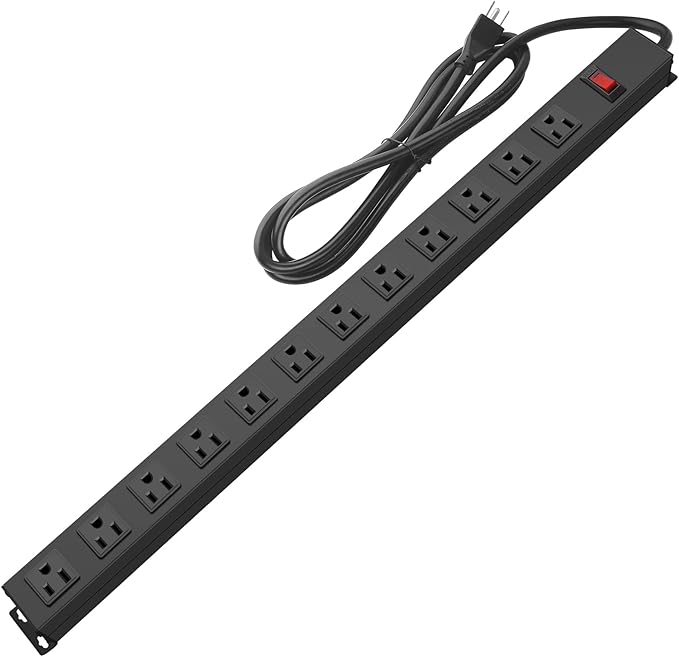 HHSOET Aluminum Wall Mount Power Strip by HHSOET