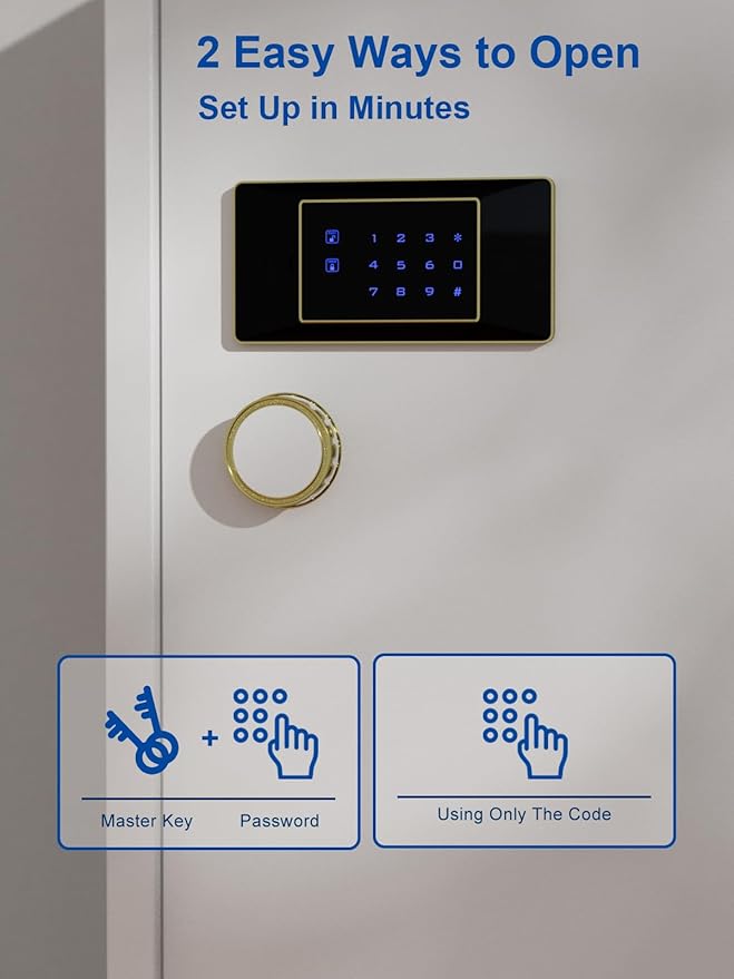 TIGERKING 11.5 Cu Ft Large Heavy Duty Home Security Safe – Digital Touchscreen - Image 6