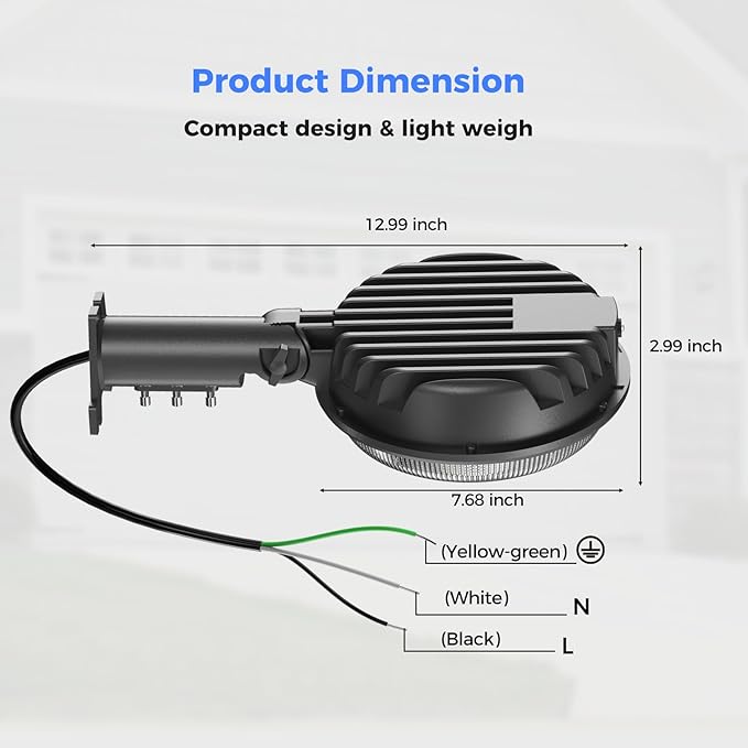 AIKVSXER LED Barn Lights 160W 24000LM Yard Area Light Dusk to Dawn Outdoor - Image 9