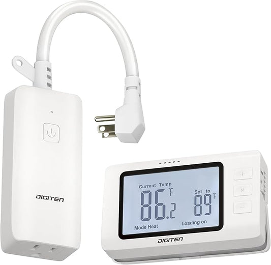 DIGITEN Wireless Thermostat Outlet Temperature Controlled Outlet by DIGITEN