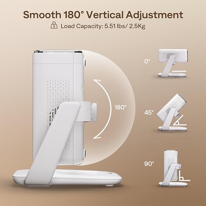 Aurzen Multi-Angle Projector Stand, 180° Rotatable, Compatible, Epson & Most - Image 4