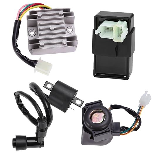 Ignition Coil 6 Pin CDI Voltage Regulator Rectifier Solenoid Relay Kit by Anxingo