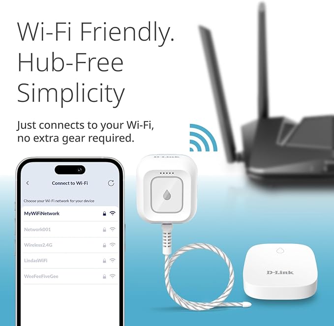 D-Link Next-Gen WiFi Water Leak Detector Starter Kit - Image 8