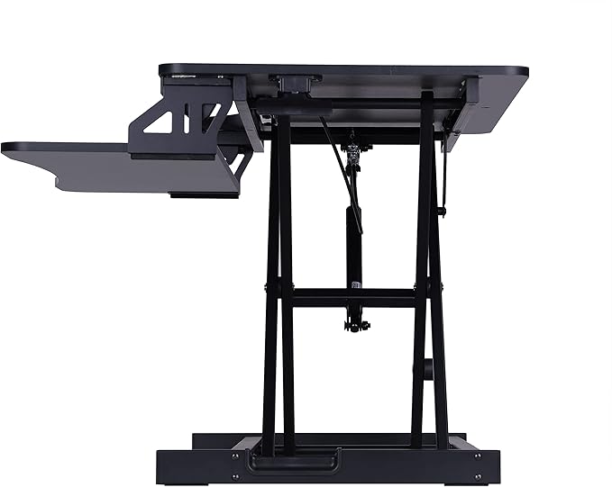 Rocelco Standing Desk Converter 31.5 Inch Sit Stand Up Dual Monitor Tabletop - Image 6