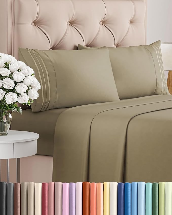 Cal King Size 4 Piece Sheet Set by CGKUnlimited