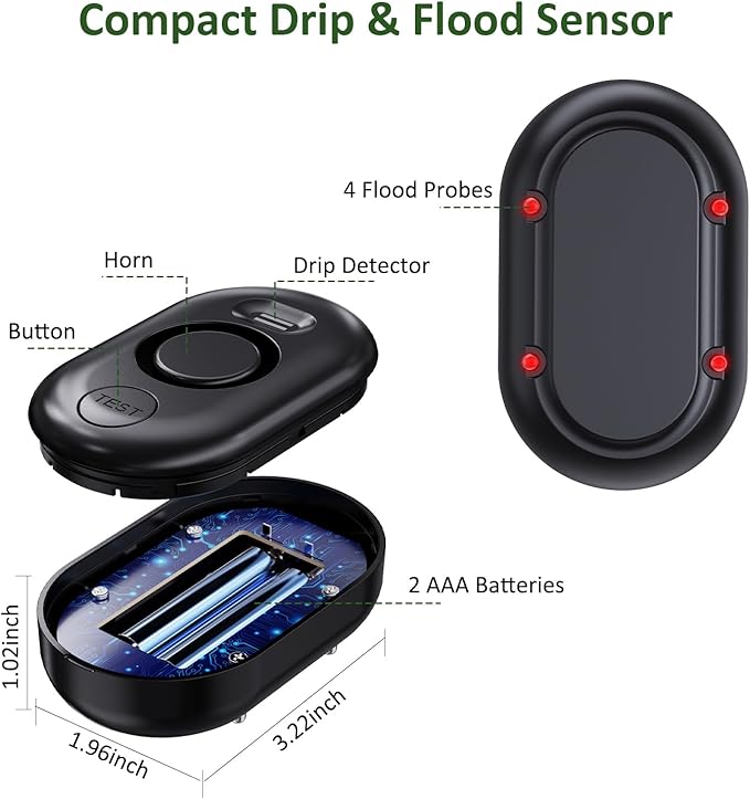 5 Pack WD60 Water Leak Detectors - Image 2