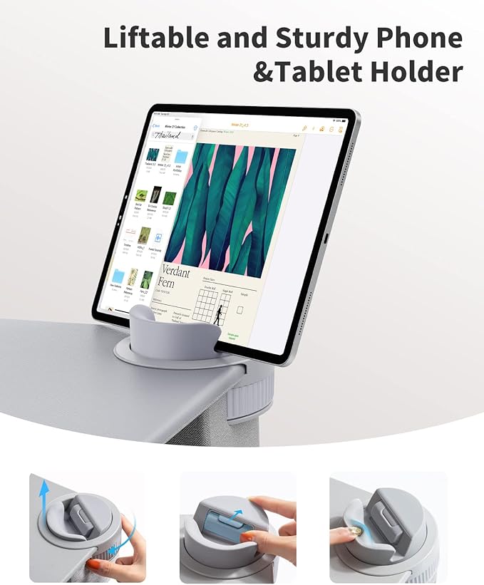 SAIJI Laptop Lap Desk for Bed—Fits Up to 17" Laptops & MacBook, Lightweight - Image 3