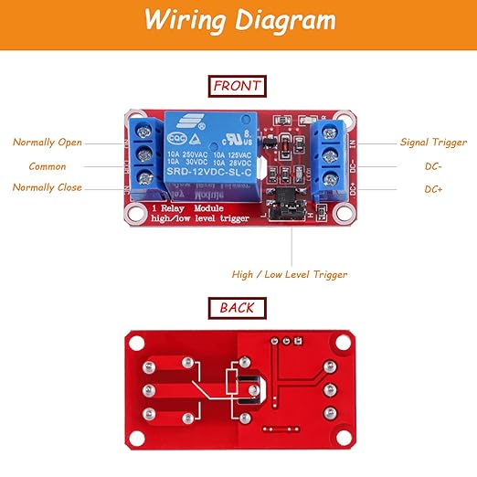 HUAREW 1-Channel 12V Relay Module - Image 3