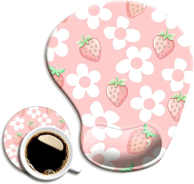 Ergonomic Mouse Pad with Wrist Support, Mouse Pad with Wrist Rest and Coaster by Dooke