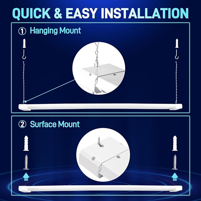 hykolity 1 Pack 4FT Linkable LED Shop Light - Image 3