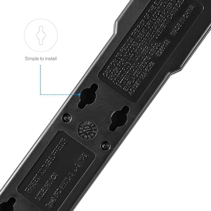 KMC 6-Outlet Surge Protector Power Strip 6 Pack - Image 5