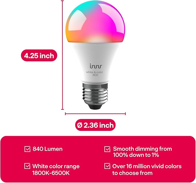 innr Zigbee A19 Smart Bulb, Works - Image 9