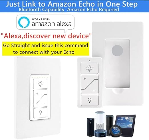 Nexete Smart Wall Dimmer Switch, Single Pole Dimmer - Image 2