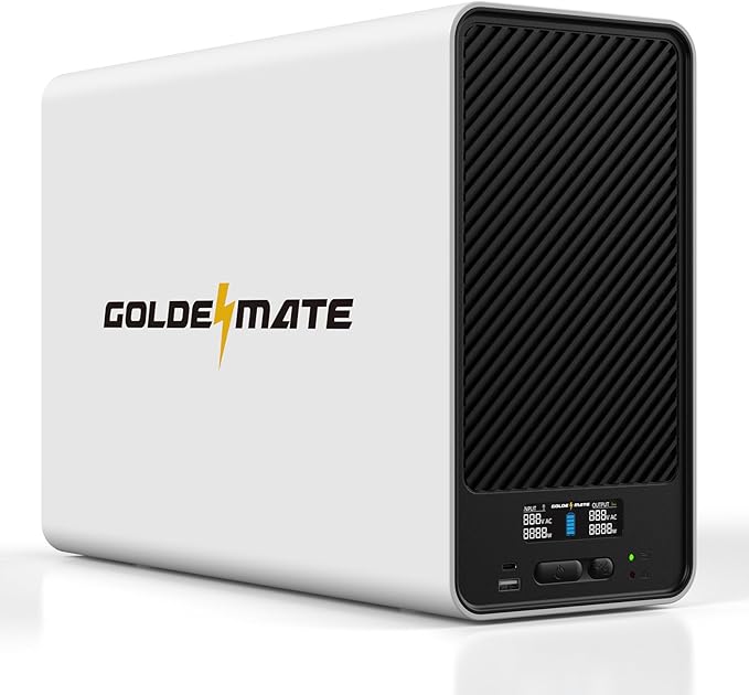 GOLDENMATE 2000VA/1600W Lithium UPS Battery Backup and Surge Protector by GOLDENMATE