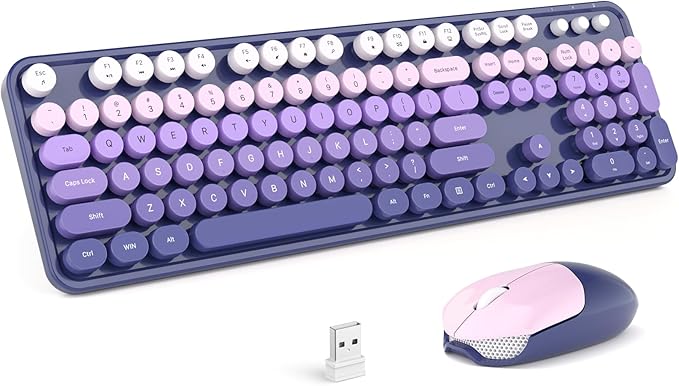 MOFII Wireless Keyboard and Mouse Combo, Full Size 2.4G Plug and Play by MOFII