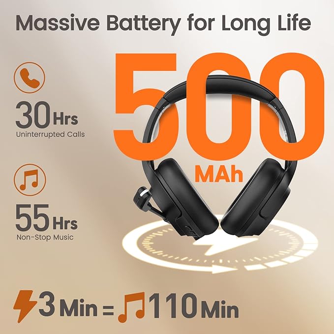 EKSA Wireless Headset with Mic for Work - Image 5