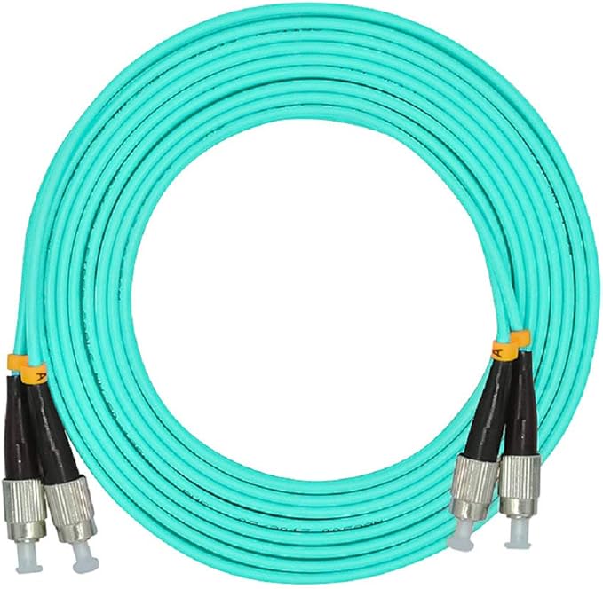 Jeirdus 2Meters 6ft Duplex 50/125 10G OM3 Multi-Mode Fiber Optic Cable Jumper by Jeirdus