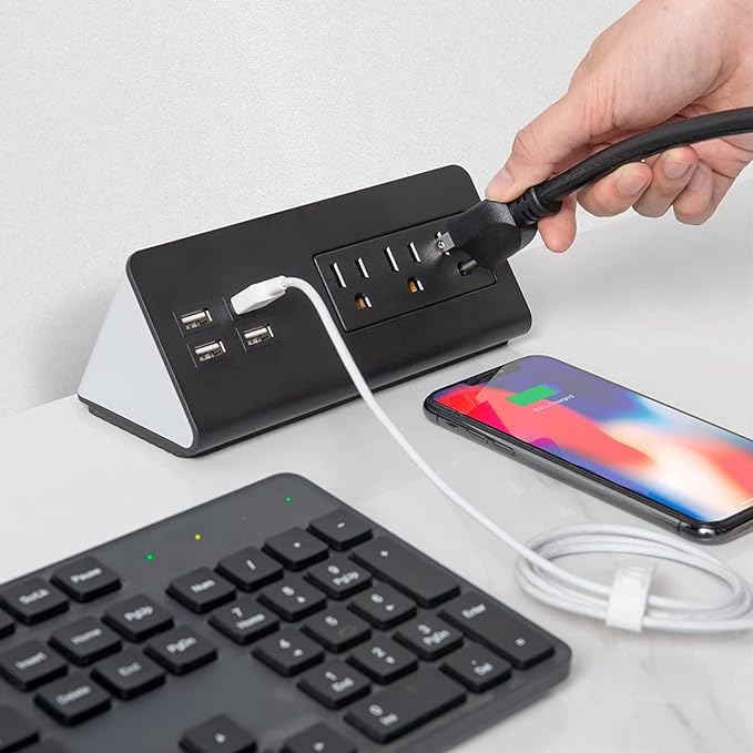 Emerising 2-Pack Desk Edge Mount Power Strips - Image 3