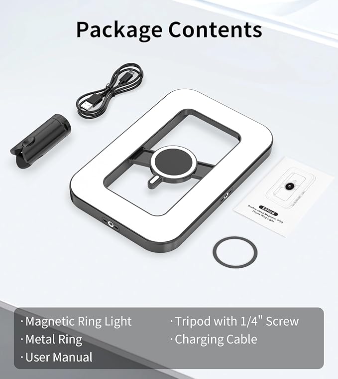 Magnetic 6000mAh RGB Selfie Ring Light - Image 9