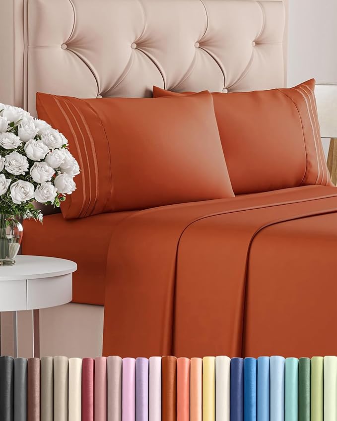 Queen Size 4 Piece Sheet Set by CGKUnlimited
