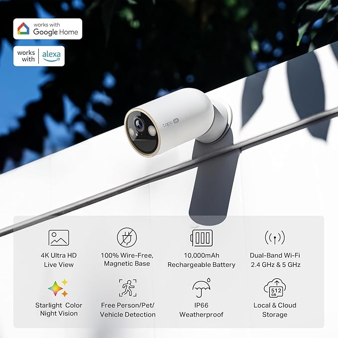 Tapo MagCam 4K Outdoor Wireless Security Camera - Image 2