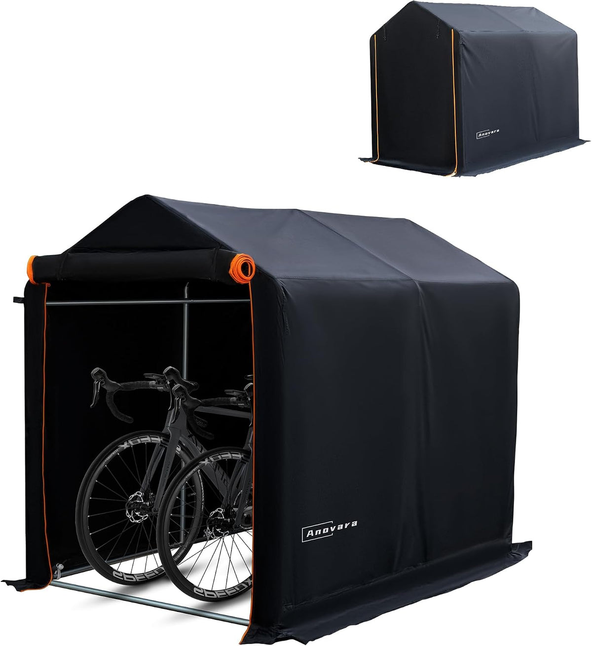 bike storage shed 4x6ft motorcycle tent 420d oxford, main product view