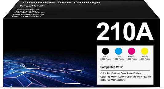 GoFlowmo 210A Toner Cartridge 4 Pack Set Compatible Replacement by Unknown