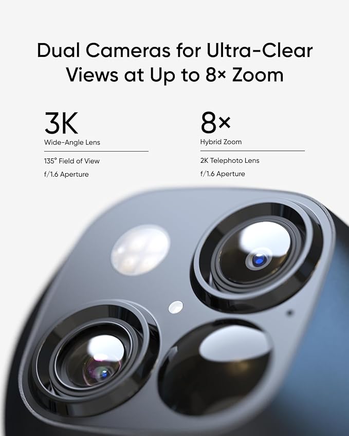 eufy Security SoloCam S340, Solar Security Cameras Wireless Outdoor, Cameras - Image 2