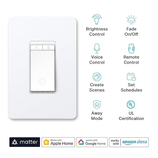 Kasa Matter Smart Dimmer Switch: Voice Control w/Siri, Alexa & Google Assistant - Image 2