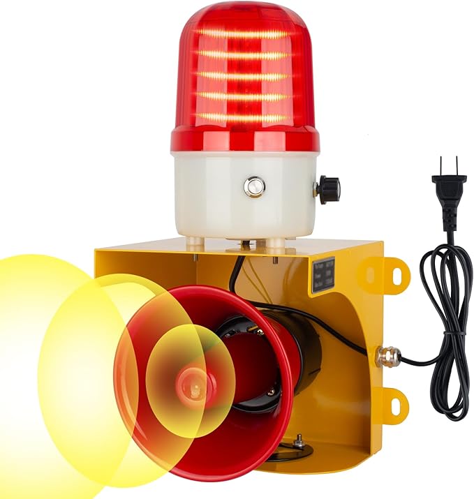 kbaoele AC110V Industrial Siren Alarm Strobe Light-120dB Loud Horn&Waterproof by Unknown