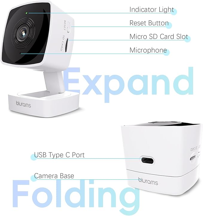 blurams 5GHz Cameras for Home Security, 2K Security Camera Indoor, Pet Camera - Image 5