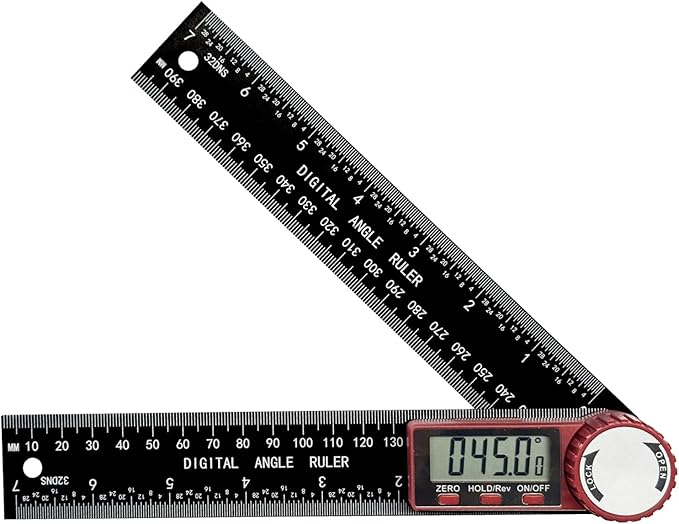 NORTOOLS Digital Angle Finder, 7 inch /200mm T-Bevel Protractor Ruler, by NORTOOLS